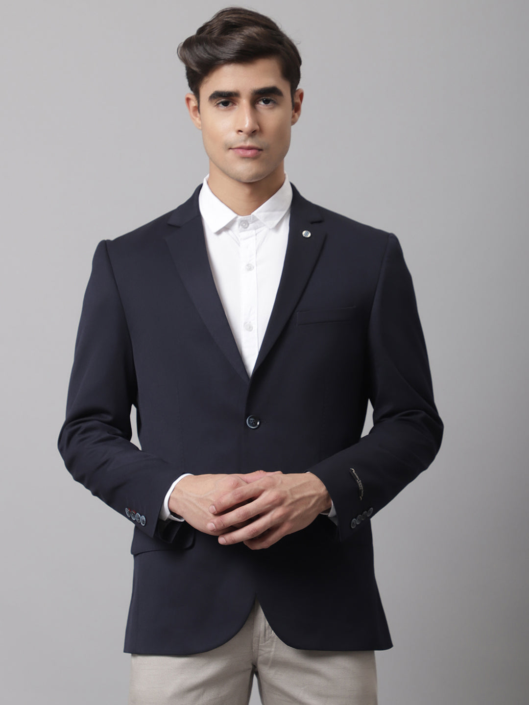 Cantabil Men Navy Formal Blazer (7043319365771)