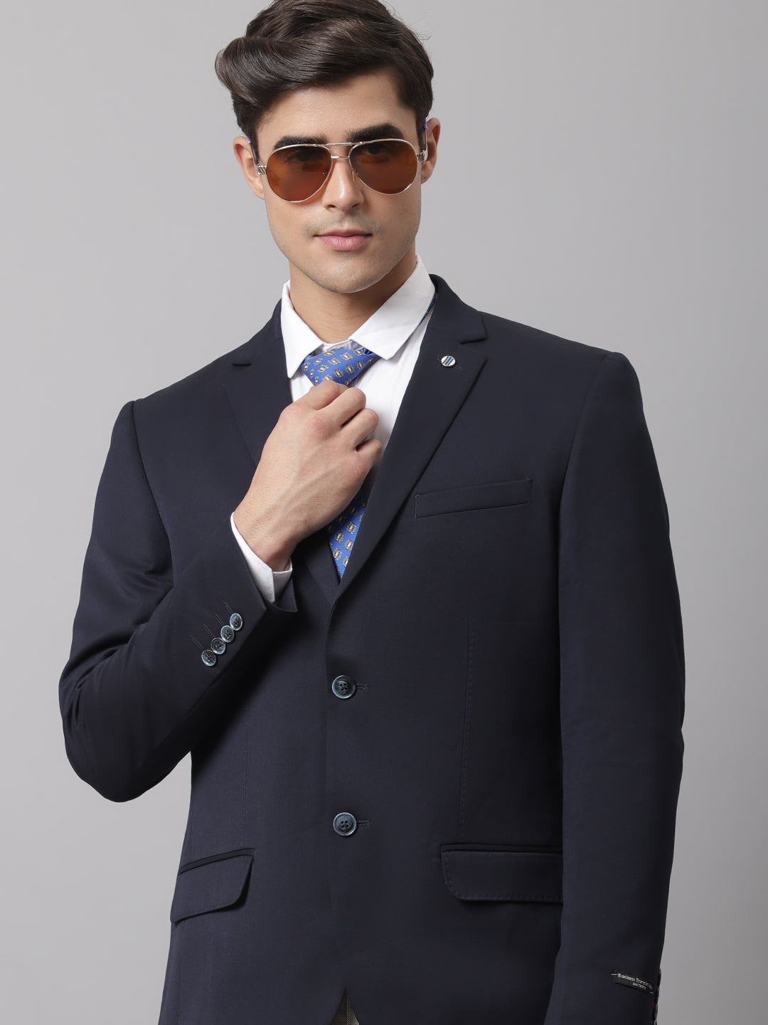 Cantabil Men Navy Formal Blazer (7043319365771)