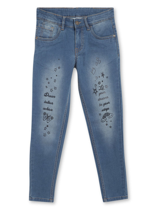 Cantabil Girls Medium Blue Denim (7074753511563)