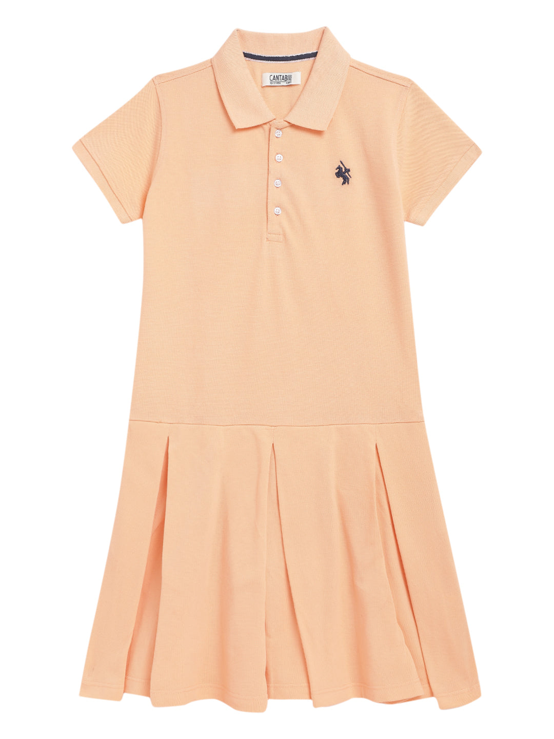 Cantabil Girls Orange Dress (7071698583691)