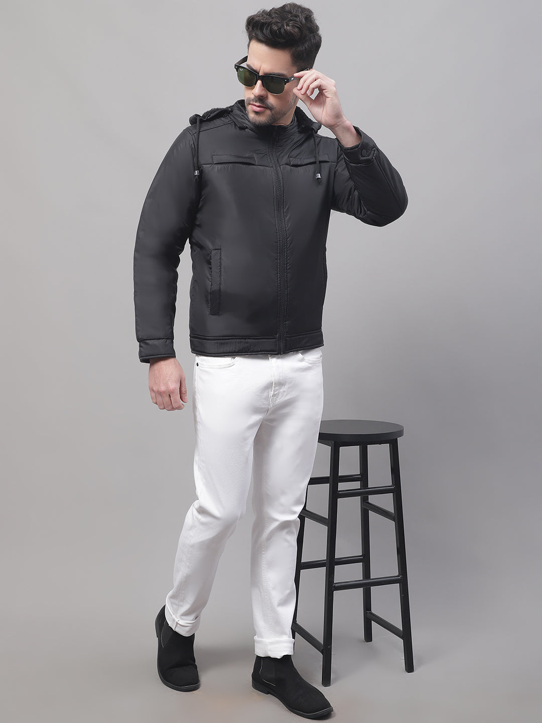 Cantabil Men Black Jacket (7091520077963)