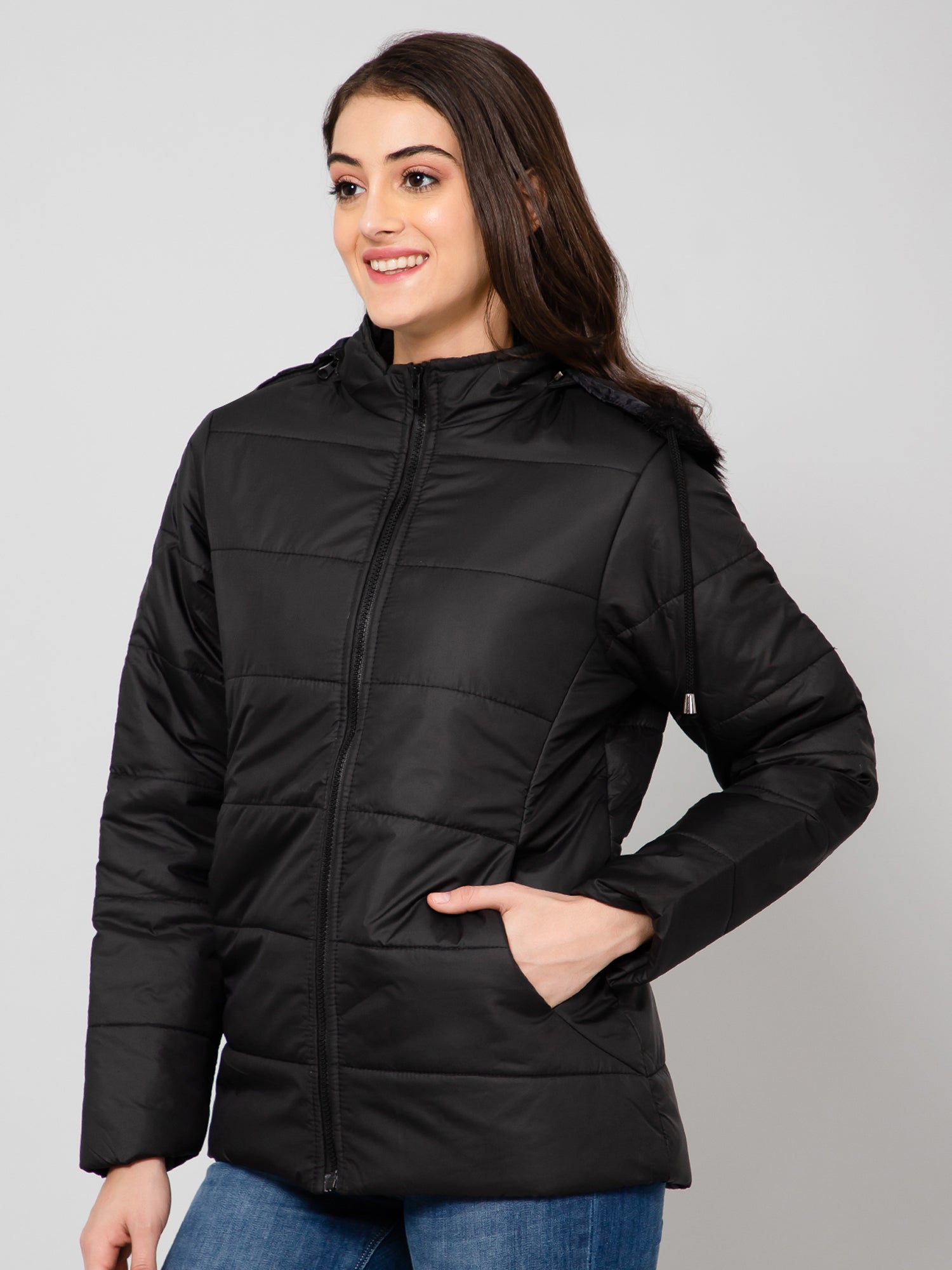 Cantabil Women Black Jackets (7055711109259)