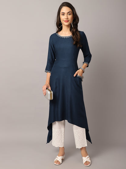 Cantabil Ladies Teal Kurti (7053762068619)