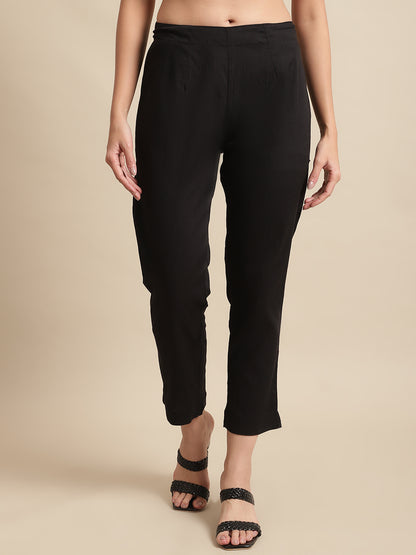 Cantabil Ladies Black Pant (7064071045259)