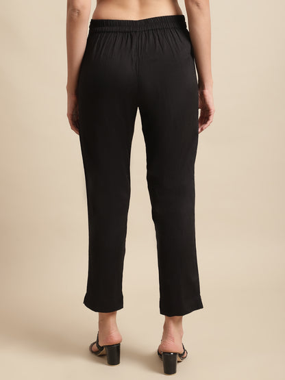 Cantabil Ladies Black Pant (7064071045259)