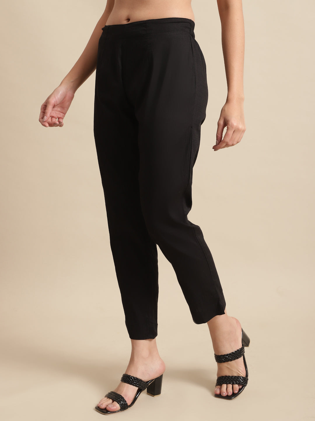 Cantabil Ladies Black Pant (7064071045259)