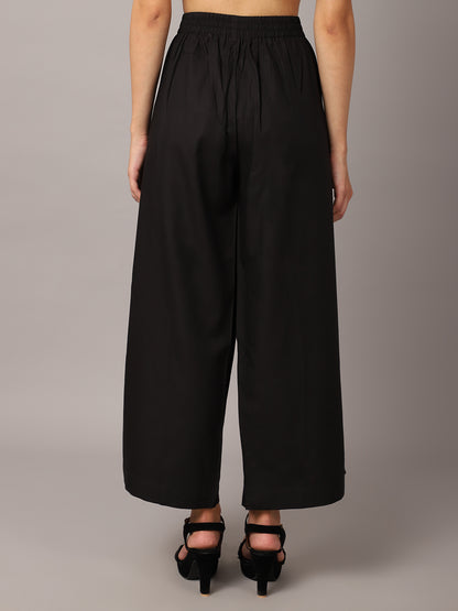 Cantabil Ladies Black Pant (7054336295051)