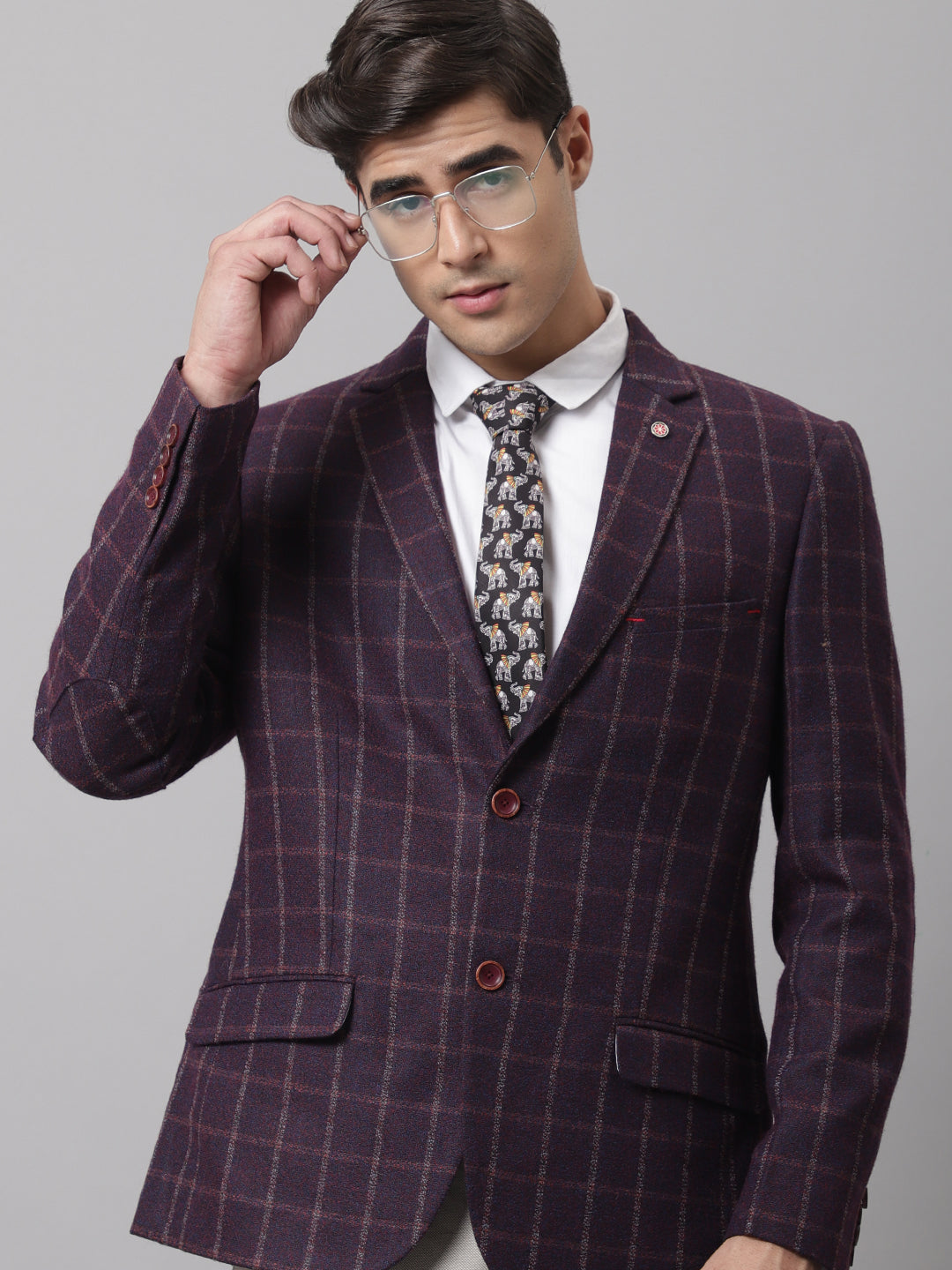 Cantabil Men Wine Formal Blazer (7043388768395)