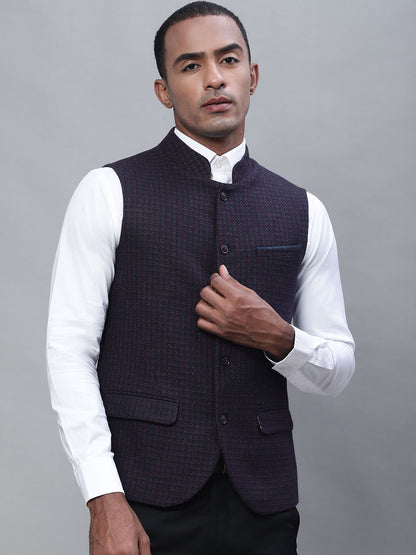 Cantabil Men Wine Waist Coat (7114715398283)