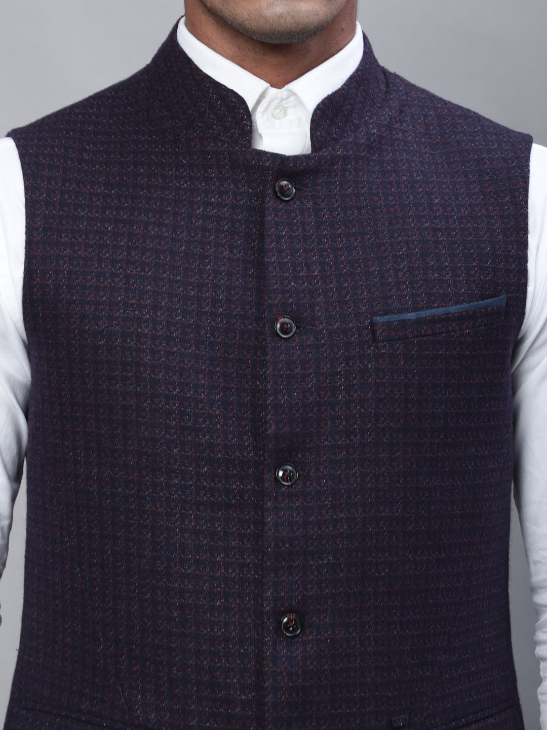 Cantabil Men Wine Waist Coat (7114715398283)