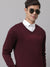 Cantabil Men Wine Sweater (7045760352395)