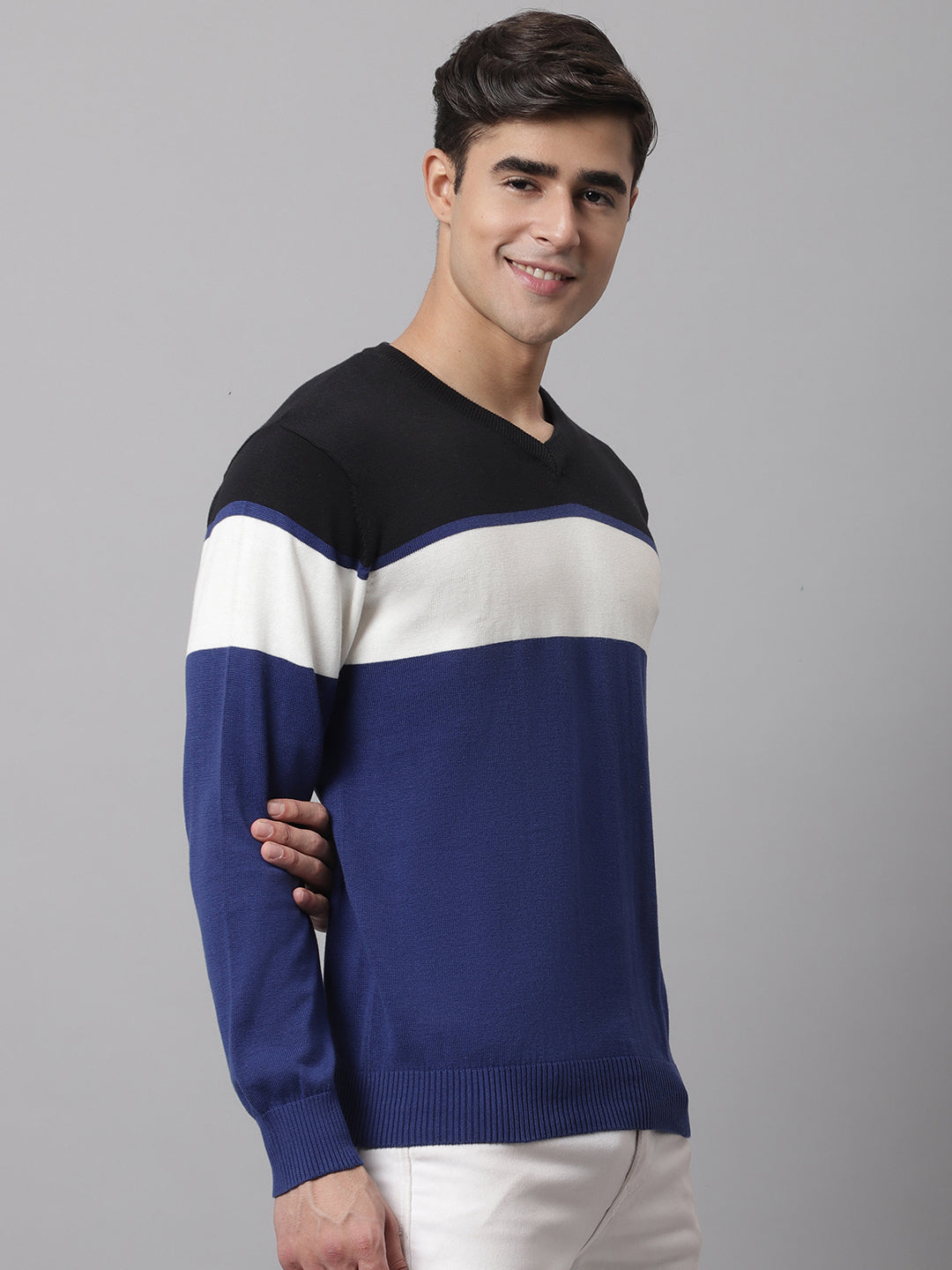 Cantabil  Inkblue Men Sweater (7045689016459)