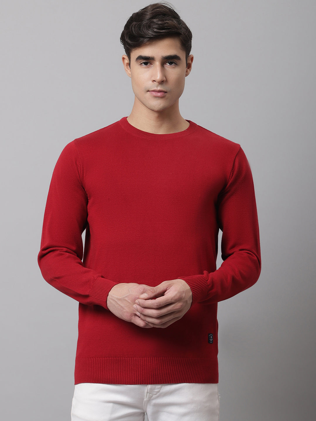 Cantabil Men's Maroon Sweater (7044055924875)