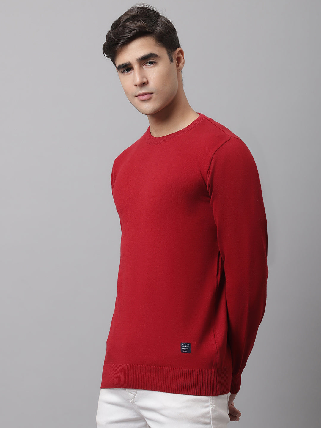 Cantabil Men's Maroon Sweater (7044055924875)