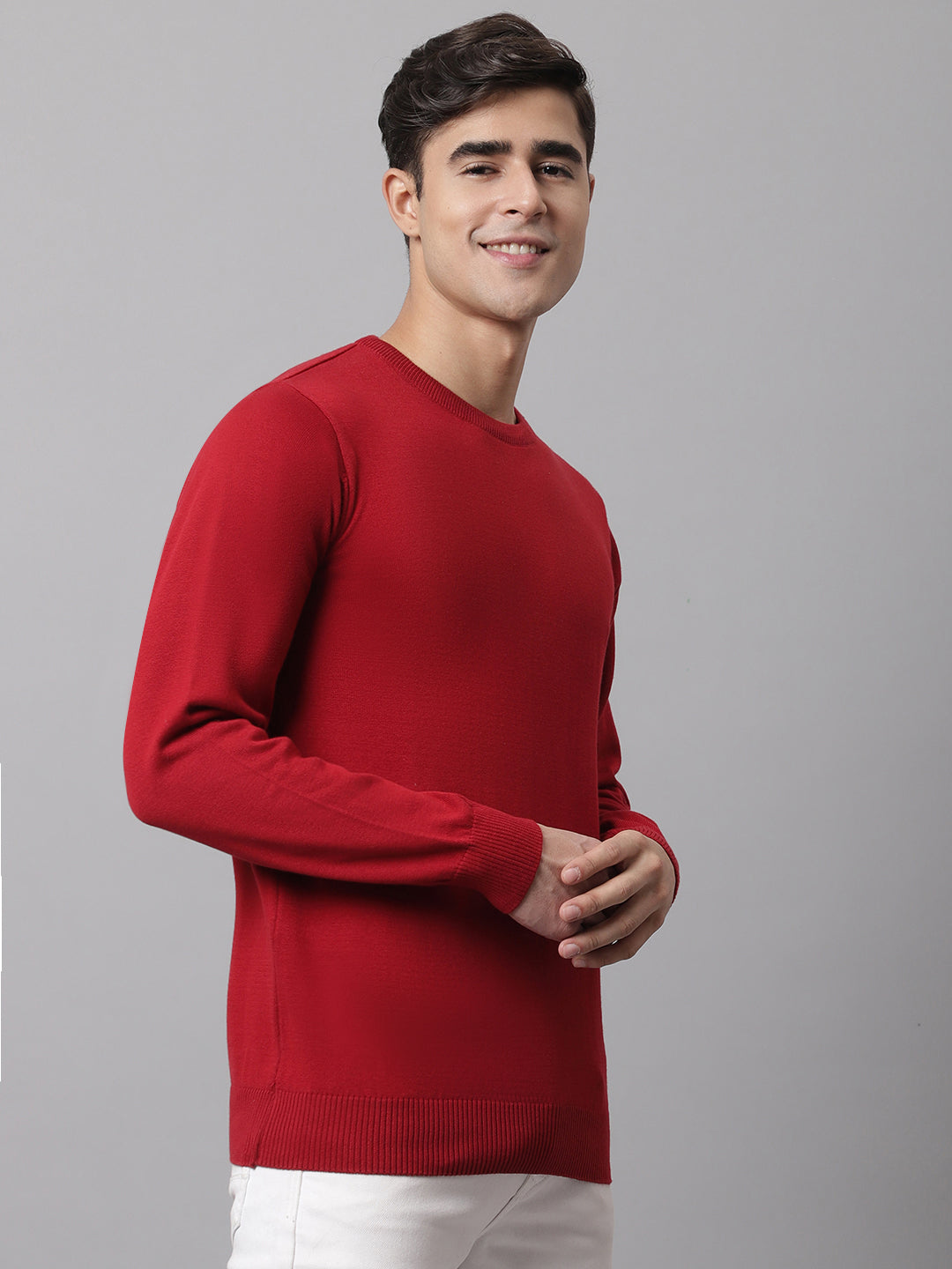 Cantabil Men's Maroon Sweater (7044055924875)