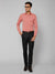 Cantabil Men Red Cotton Blend Solid Full Sleeves Regular Fit Formal Shirt with Pocket (7113307390091)