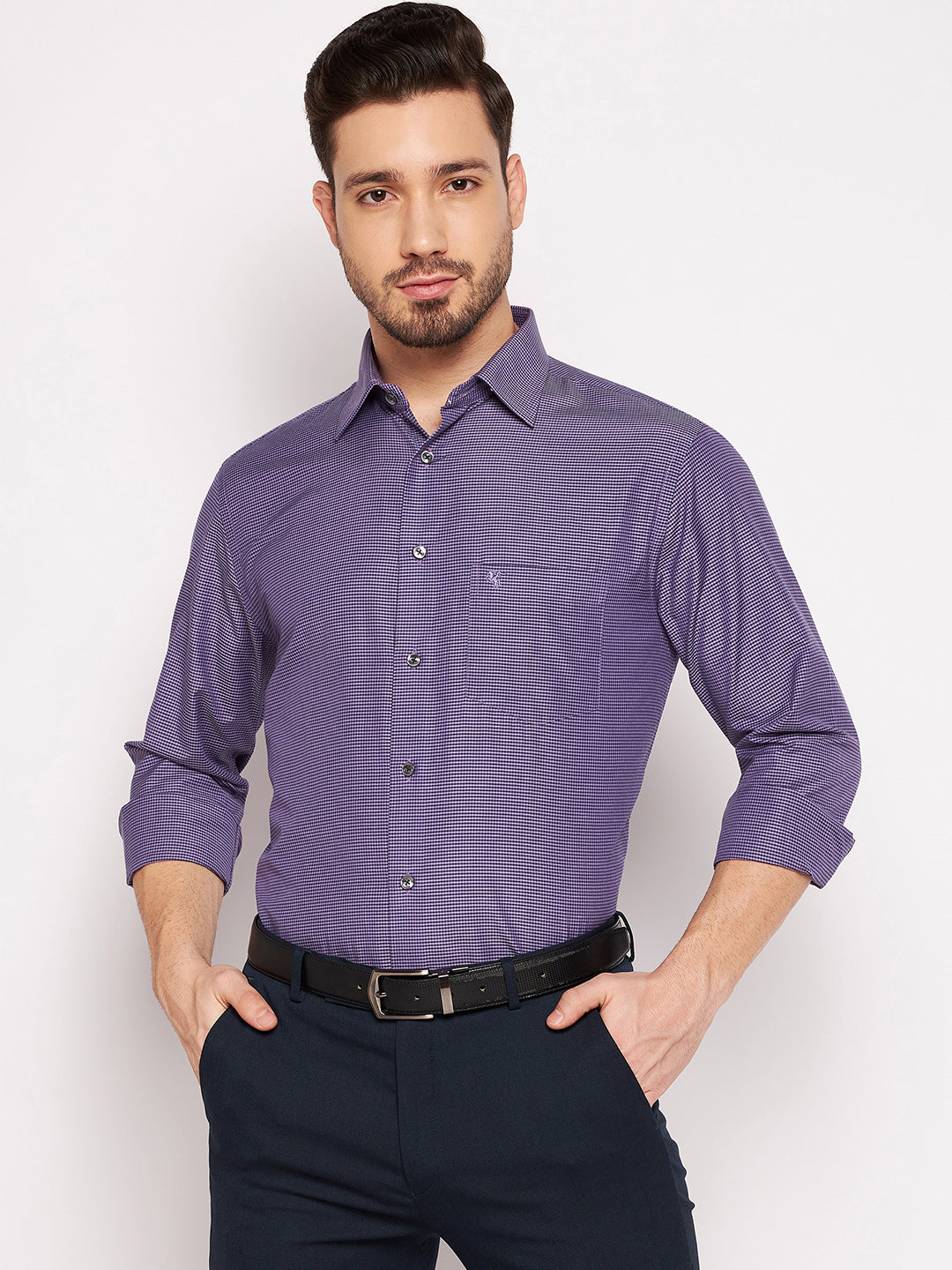 Cantabil Mens Purple Shirt (7063192141963)