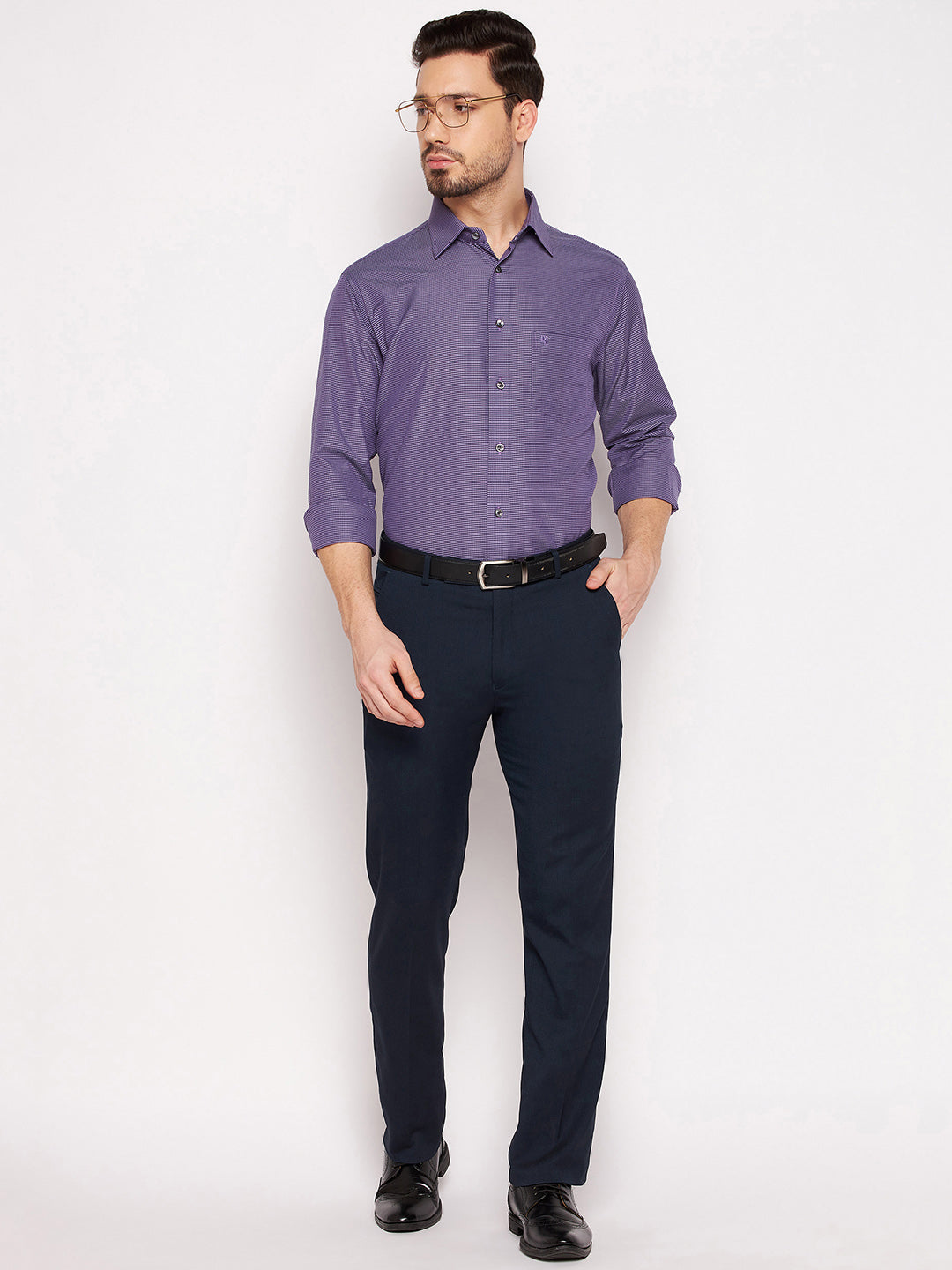 Cantabil Mens Purple Shirt (7063192141963)