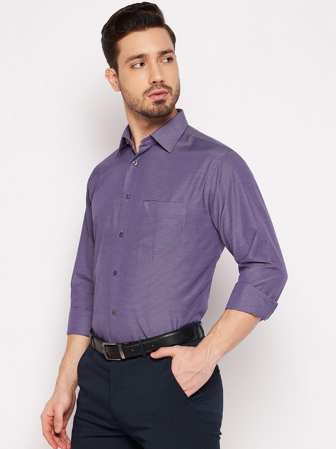 Cantabil Mens Purple Shirt (7063192141963)