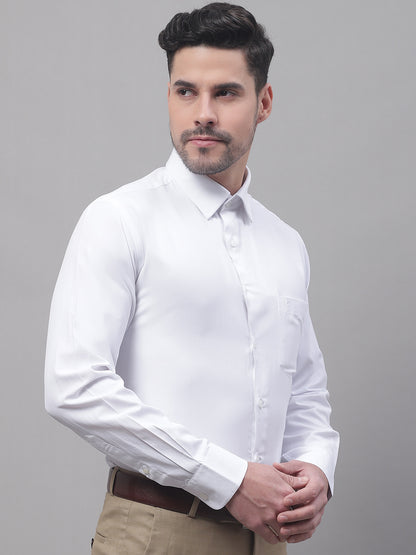 Cantabil Men White Shirt (7092790296715)