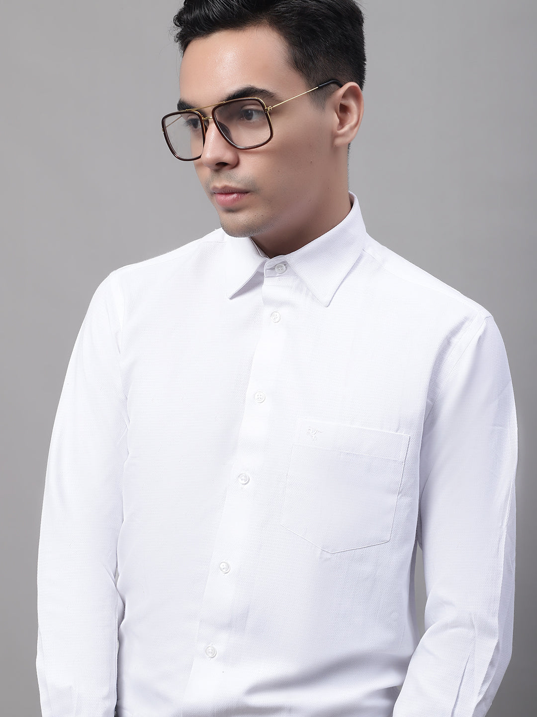 Cantabil Men White Shirt (7091781959819)