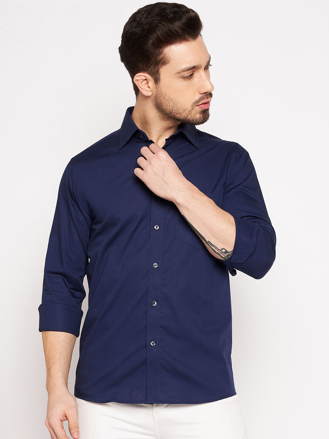 Cantabil Mens Navy Shirt (7063212195979)