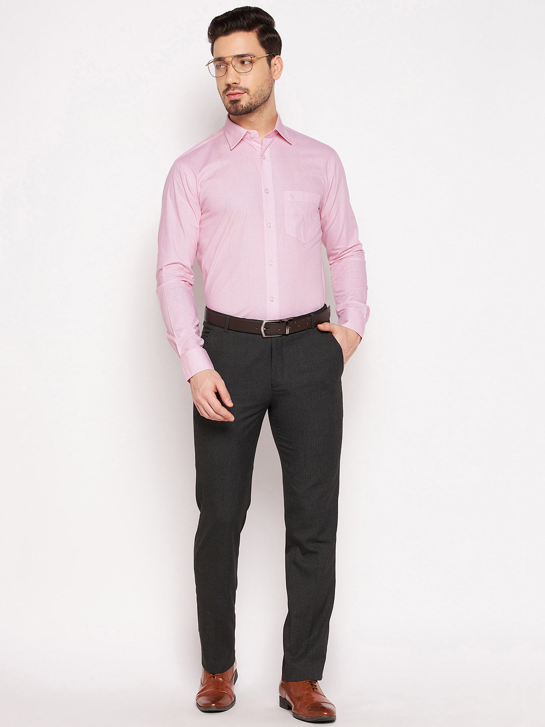 Cantabil Mens Pink Shirt (7063528374411)