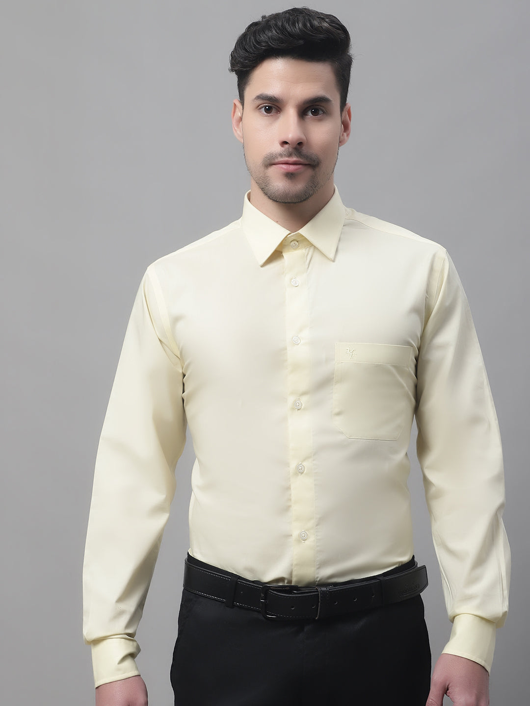 Cantabil Men's Lemon Shirt (7082066870411)