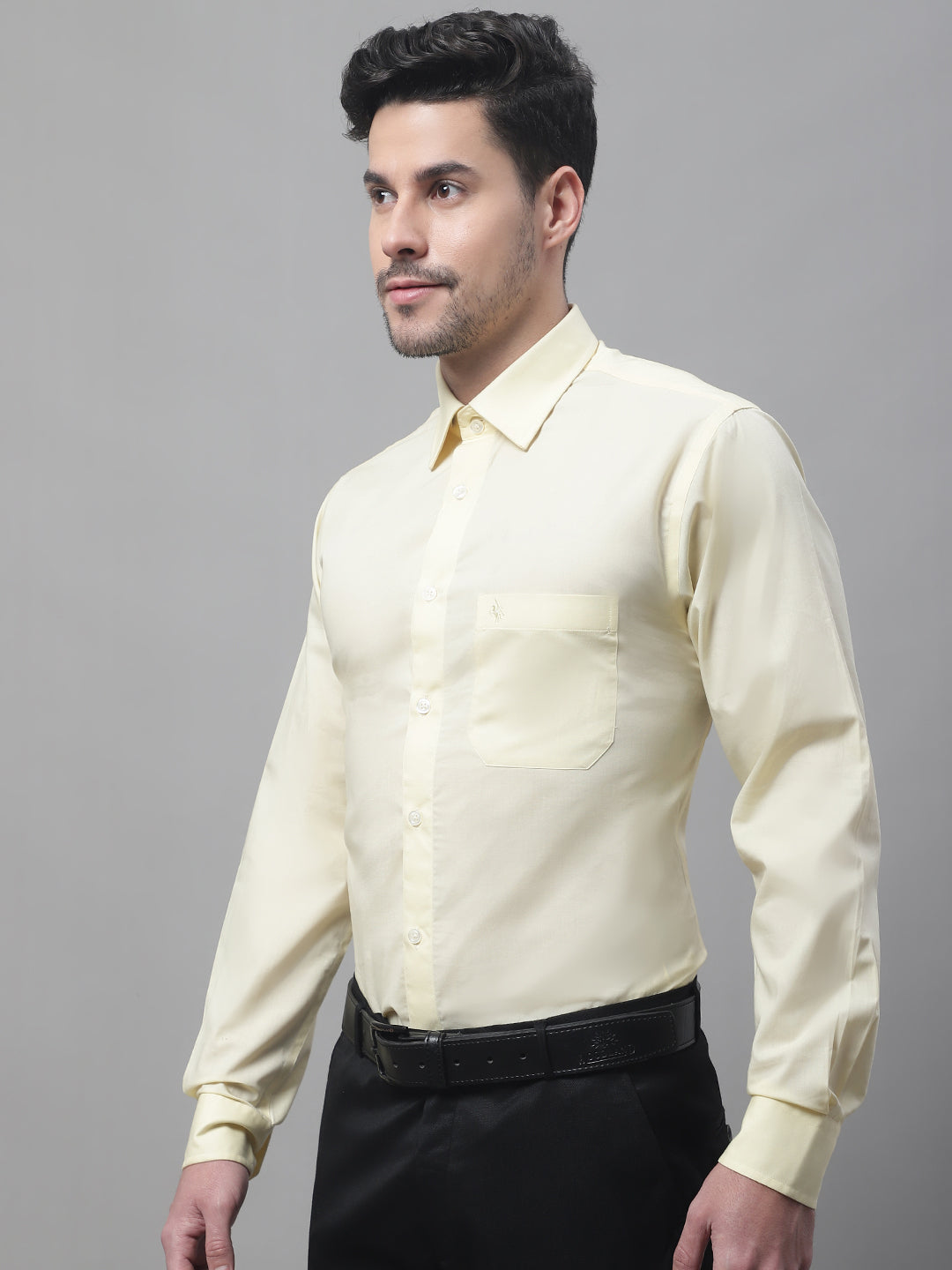 Cantabil Men's Lemon Shirt (7082066870411)