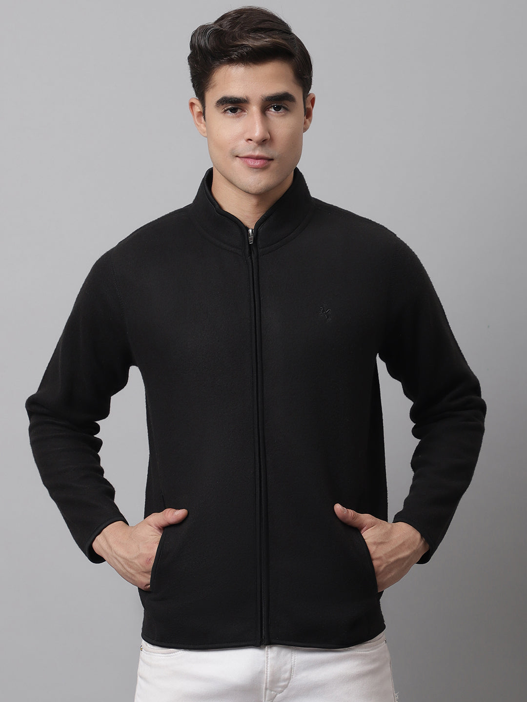 Cantabil Men Black Sweatshirt (7047394623627)