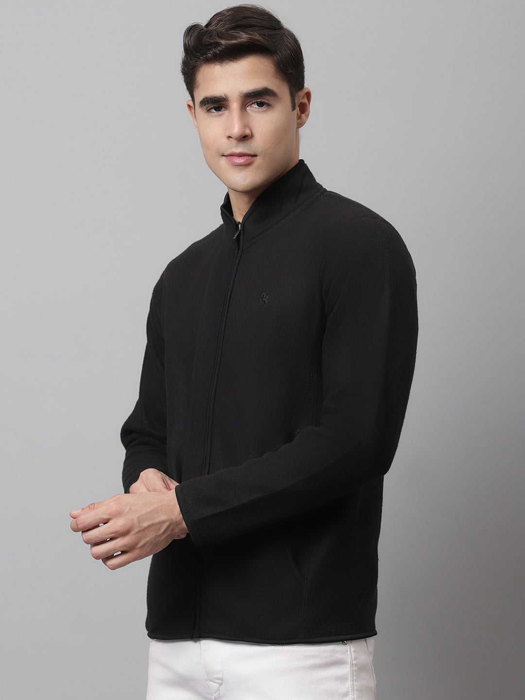 Cantabil Men Black Sweatshirt (7047394623627)