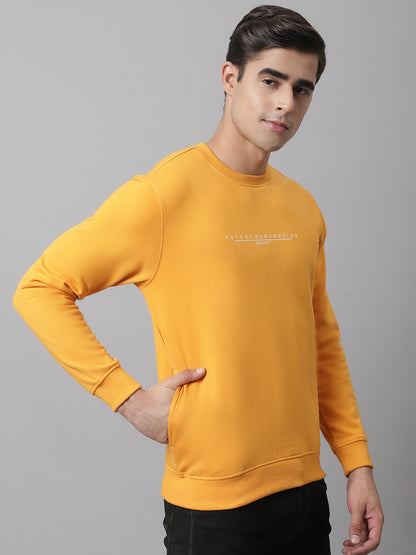 Cantabil Men Mustard Sweatshirt (7046579945611)