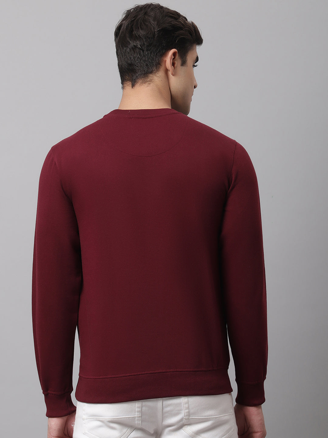 Cantabil Men Maroon Sweatshirt (7047325876363)