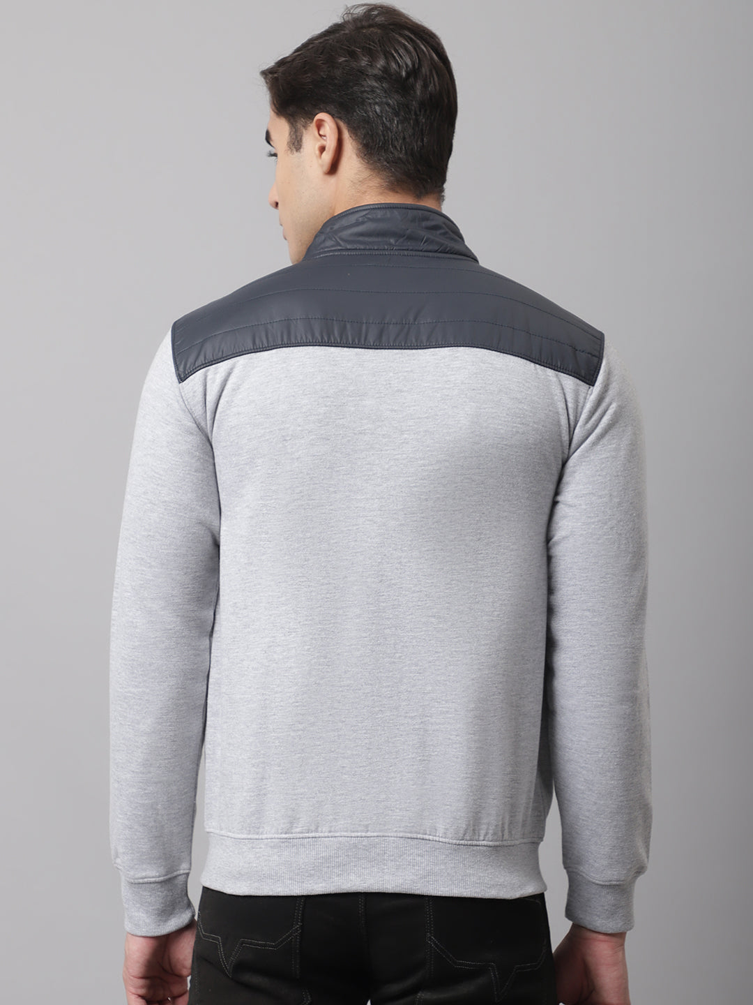 Cantabil Men Grey Melange Sweatshirt (7047418871947)