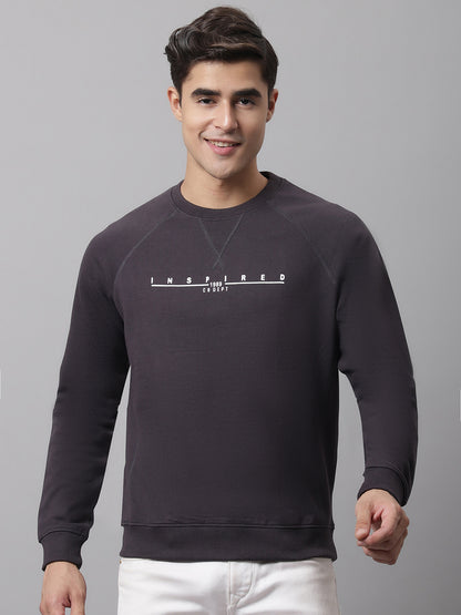 Cantabil Men Dk Grey Sweatshirt (7047336296587)