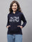 Cantabil Women Navy Sweatshirt (7083925831819)