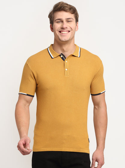 Cantabil Mustard Men's T-Shirt (6751784140939)