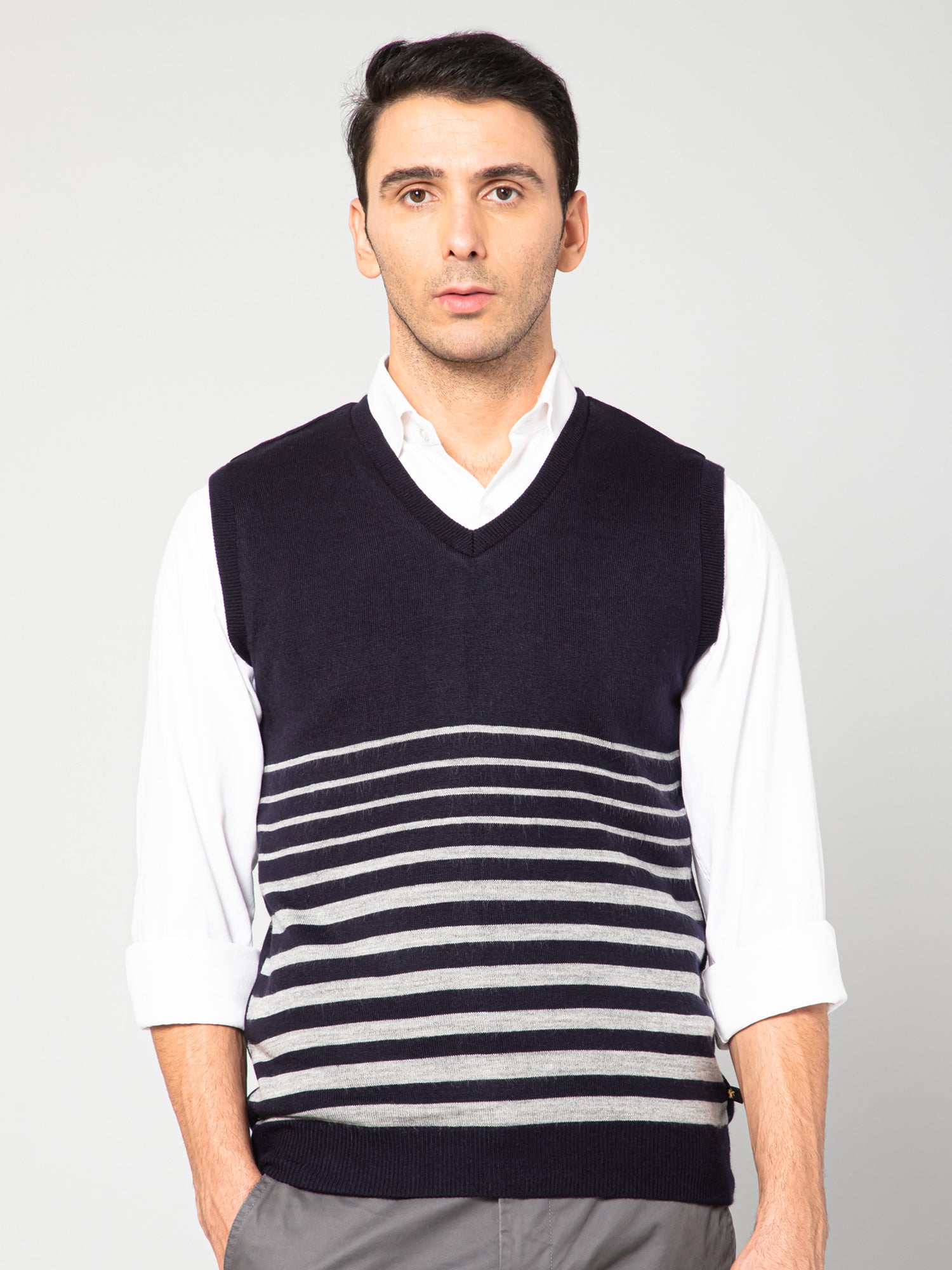 Cantabil Men Navy Sweater (7045659984011)