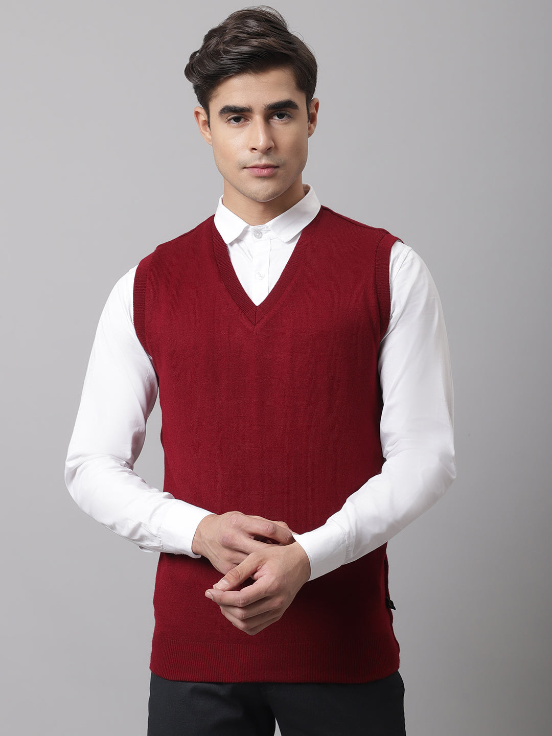 Cantabil Men Maroon Sweater (7046395068555)