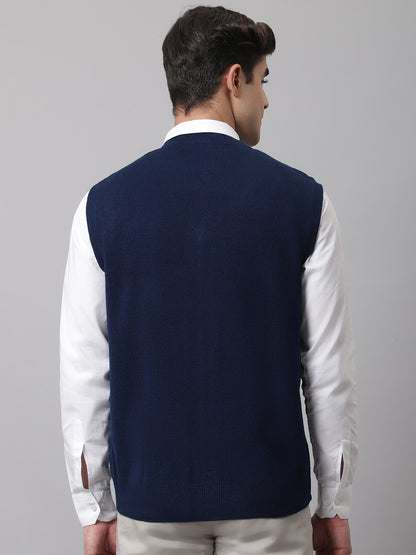 Cantabil Men Ink Blue Sweater (7045156372619)