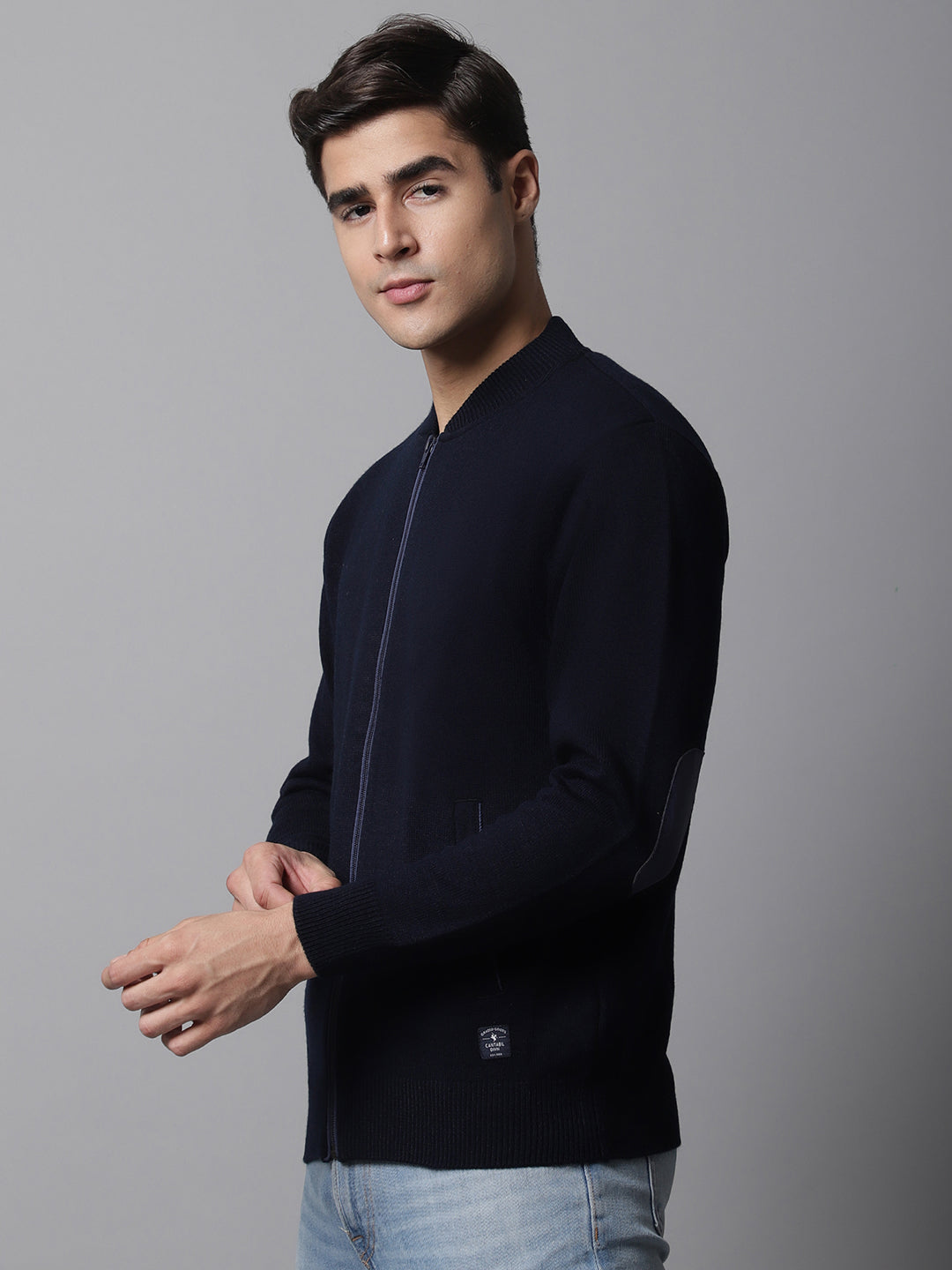 Cantabil Men Navy Sweater (7045159190667)