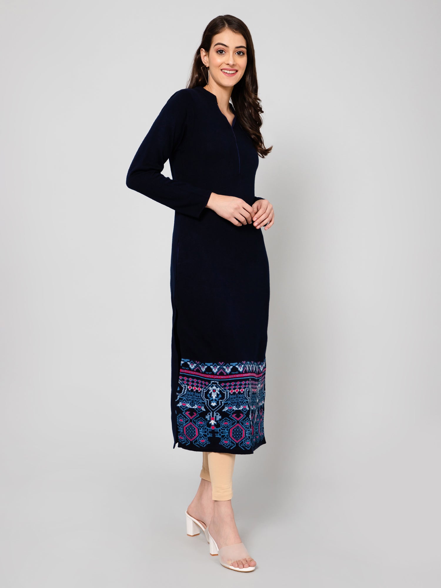 Cantabil Women Navy Kurti (7055812722827)