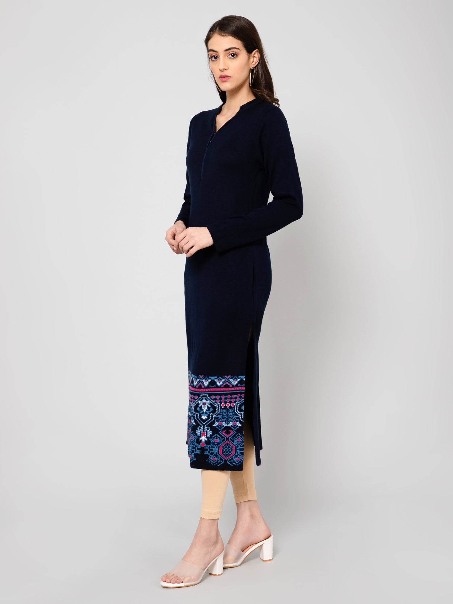 Cantabil Women Navy Kurti (7055812722827)