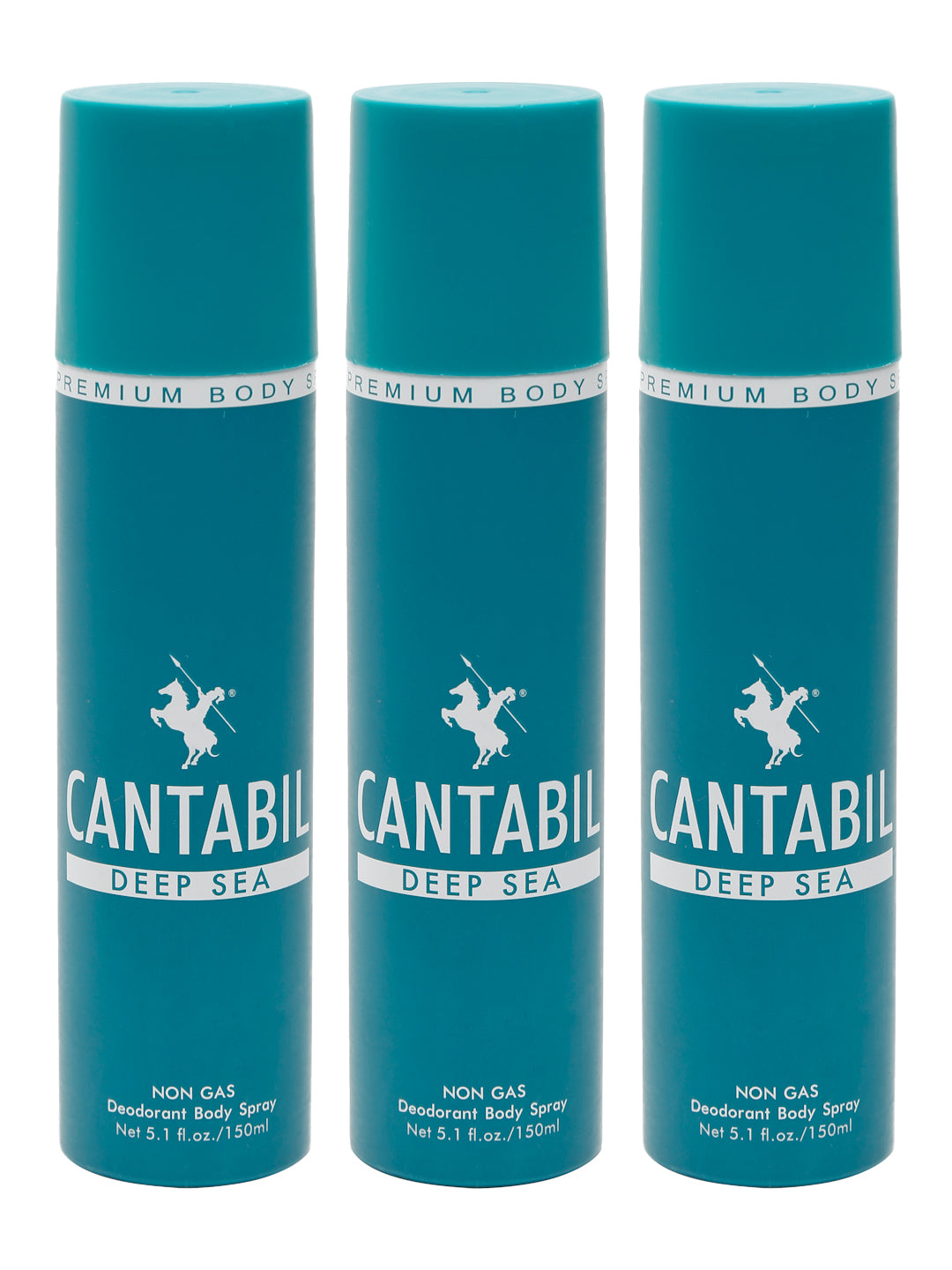 Cantabil Men Set of 3 Deodorant Body Sprays - 450ml (6990853669003)