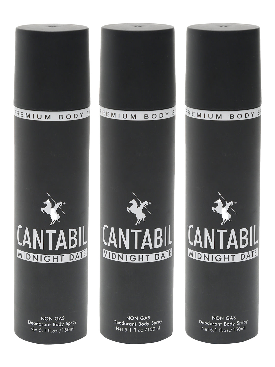 Cantabil Men Set of 3 Deodorant Body Sprays - 450ml (6990853669003)