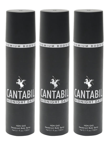 Cantabil Men Set of 3 Deodorant Body Sprays - 450ml (6990853669003)