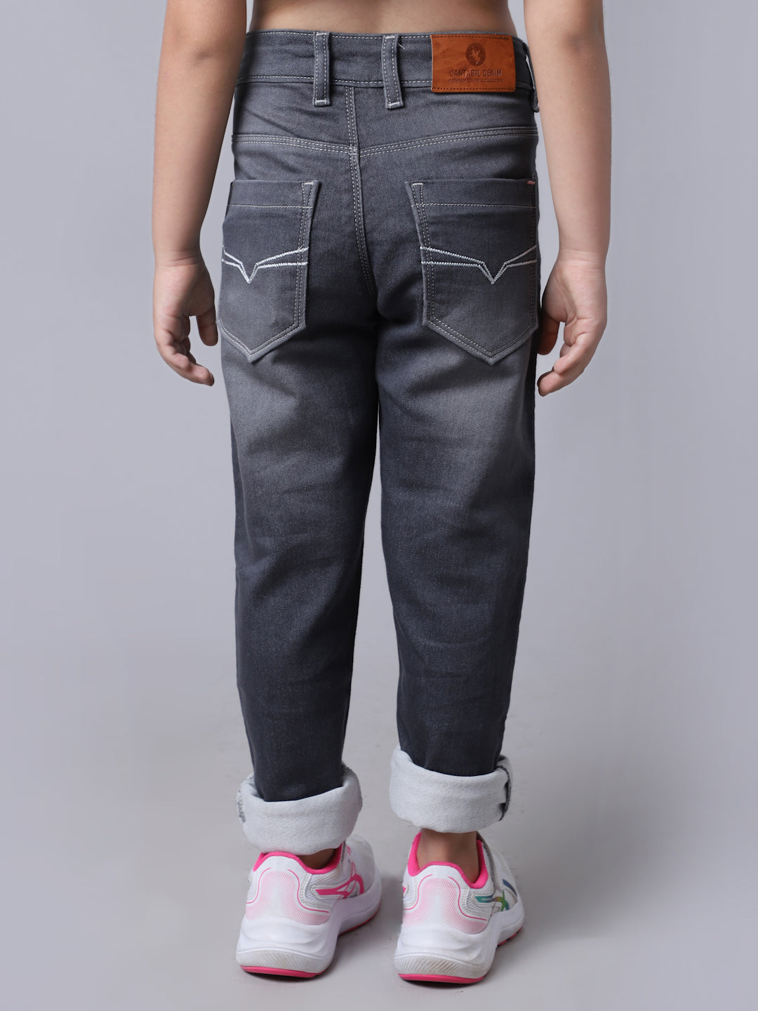 Cantabil Girls Grey Jeans (7041003028619)