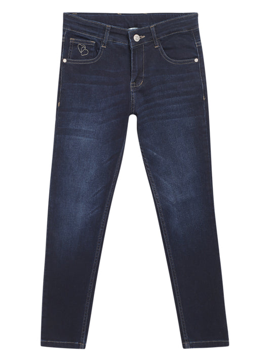 Cantabil Girls Dark Mercerised Denim (7071679611019)