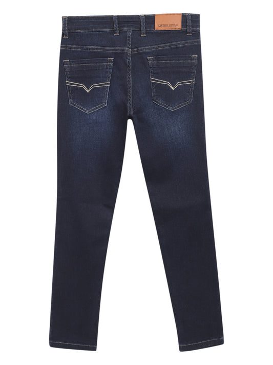 Cantabil Girls Dark Mercerised Denim (7071679611019)