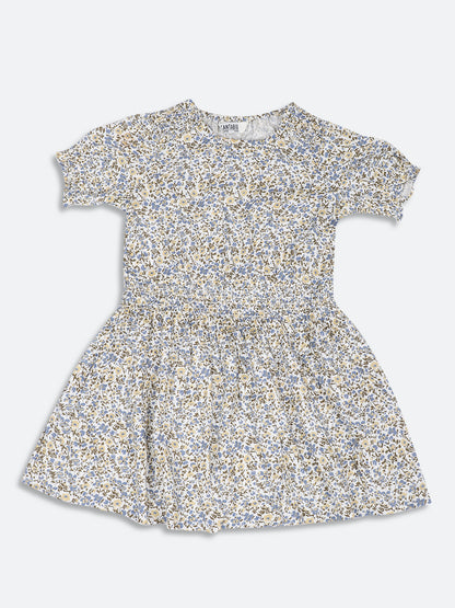 Cantabil Girls Off White Dress (6934376185995)